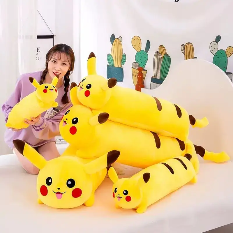 Maskotka Pluszowa Pikachu 50cm Długa Poduszka Wałek