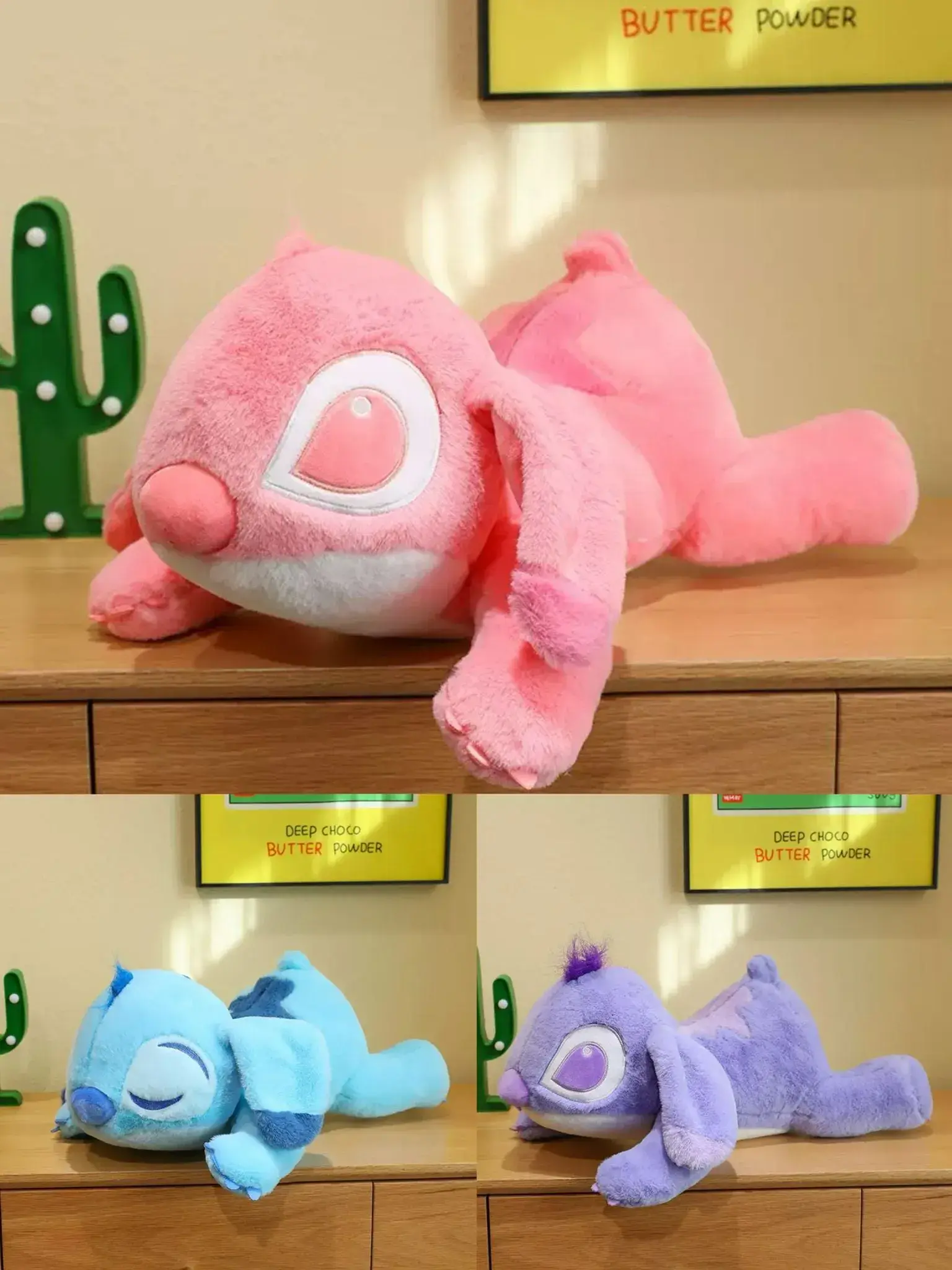 Maskotka Pluszowa Stitch 70cm Leżąca Miękka Mix Kolorów
