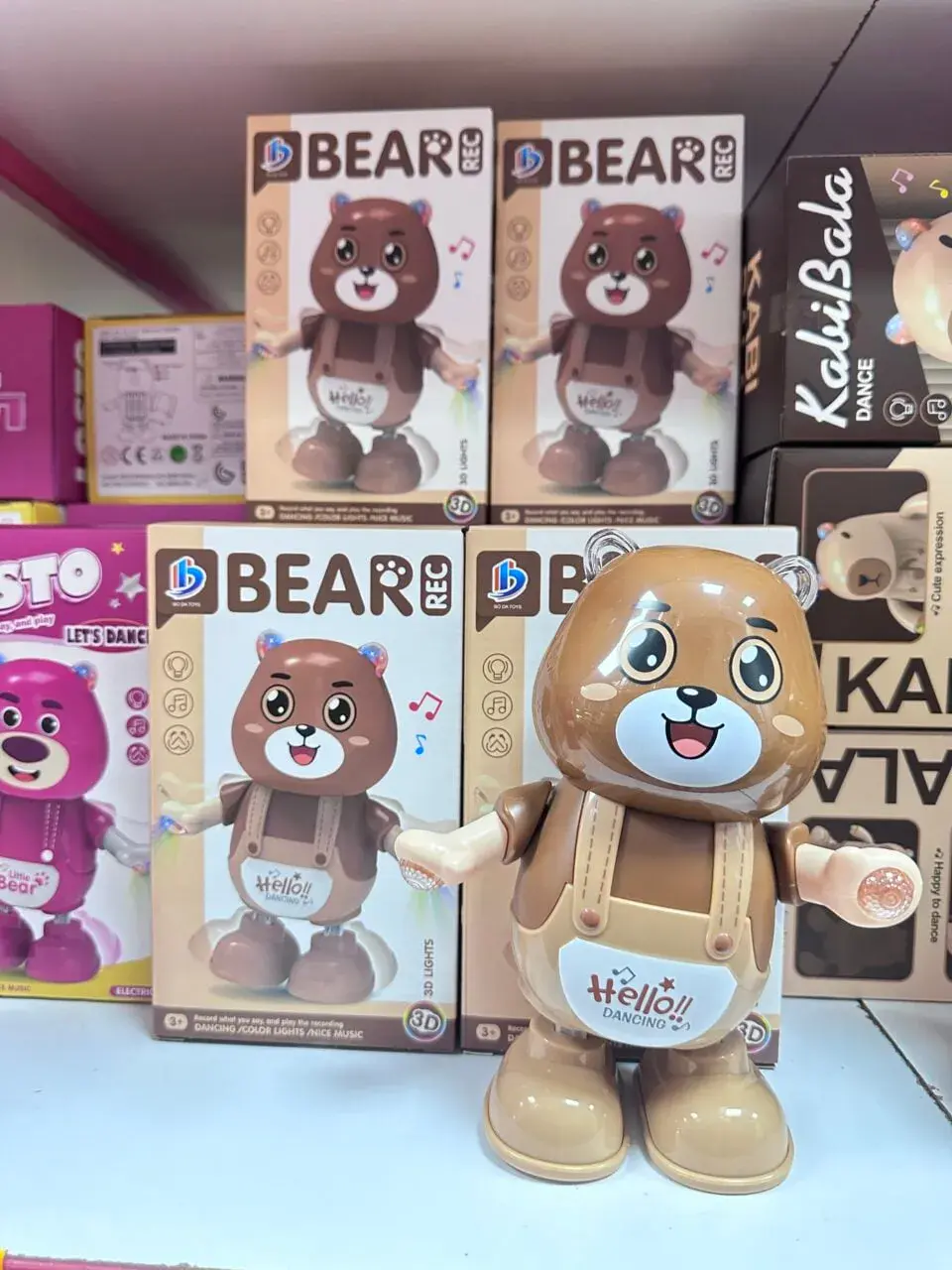 Tańczący Miś Bear REC z Nagrywaniem i Muzyką
