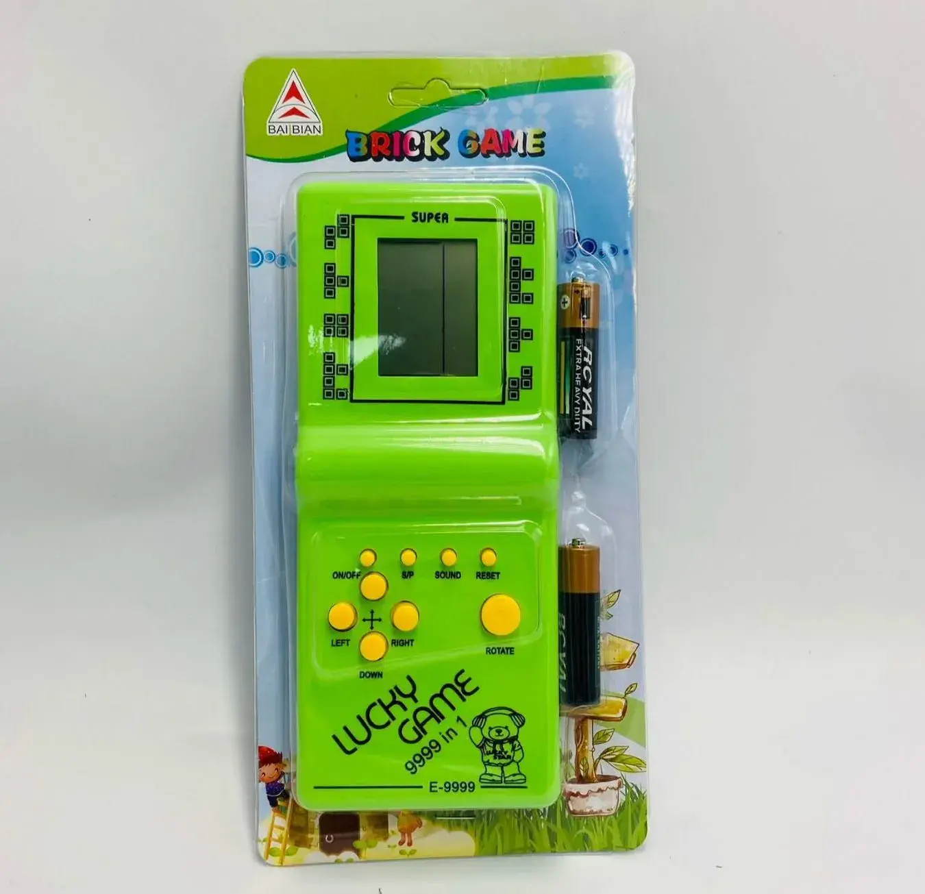 Kieszonkowa gra Brick Game Super Lucky Game zielona