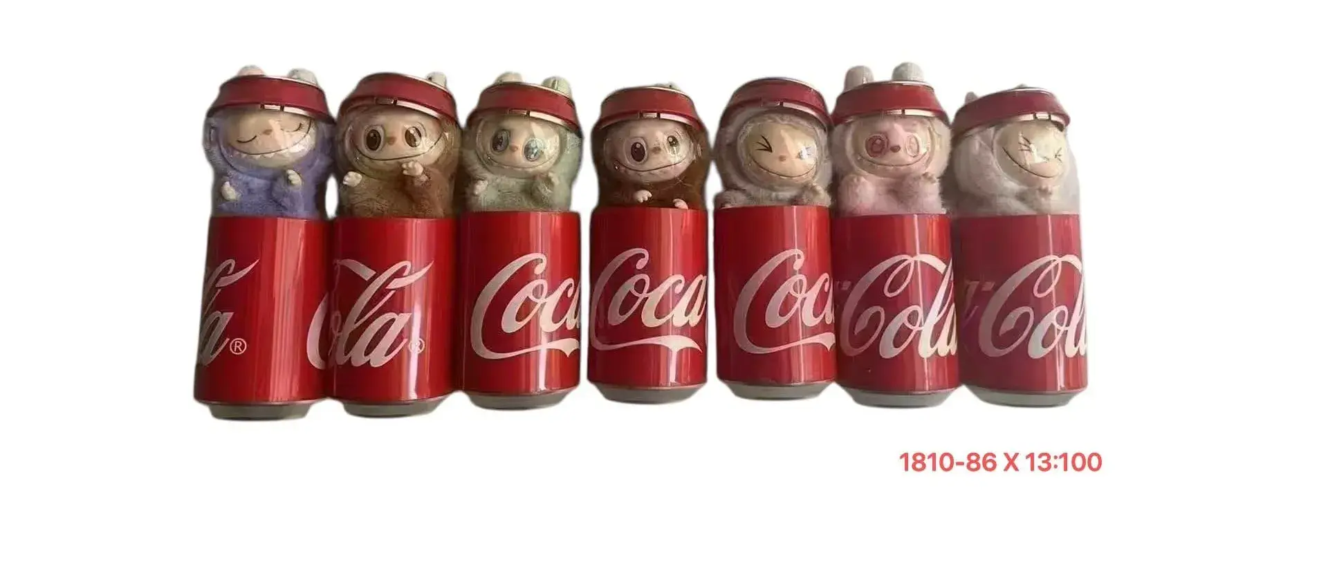 Labubu CocaCola - Pluszowa Figurka w Puszce, Mix Kolorów, 12 szt.