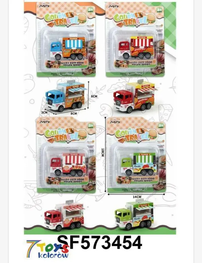 Zabawki Samochody Food Truck Gourmet Travel