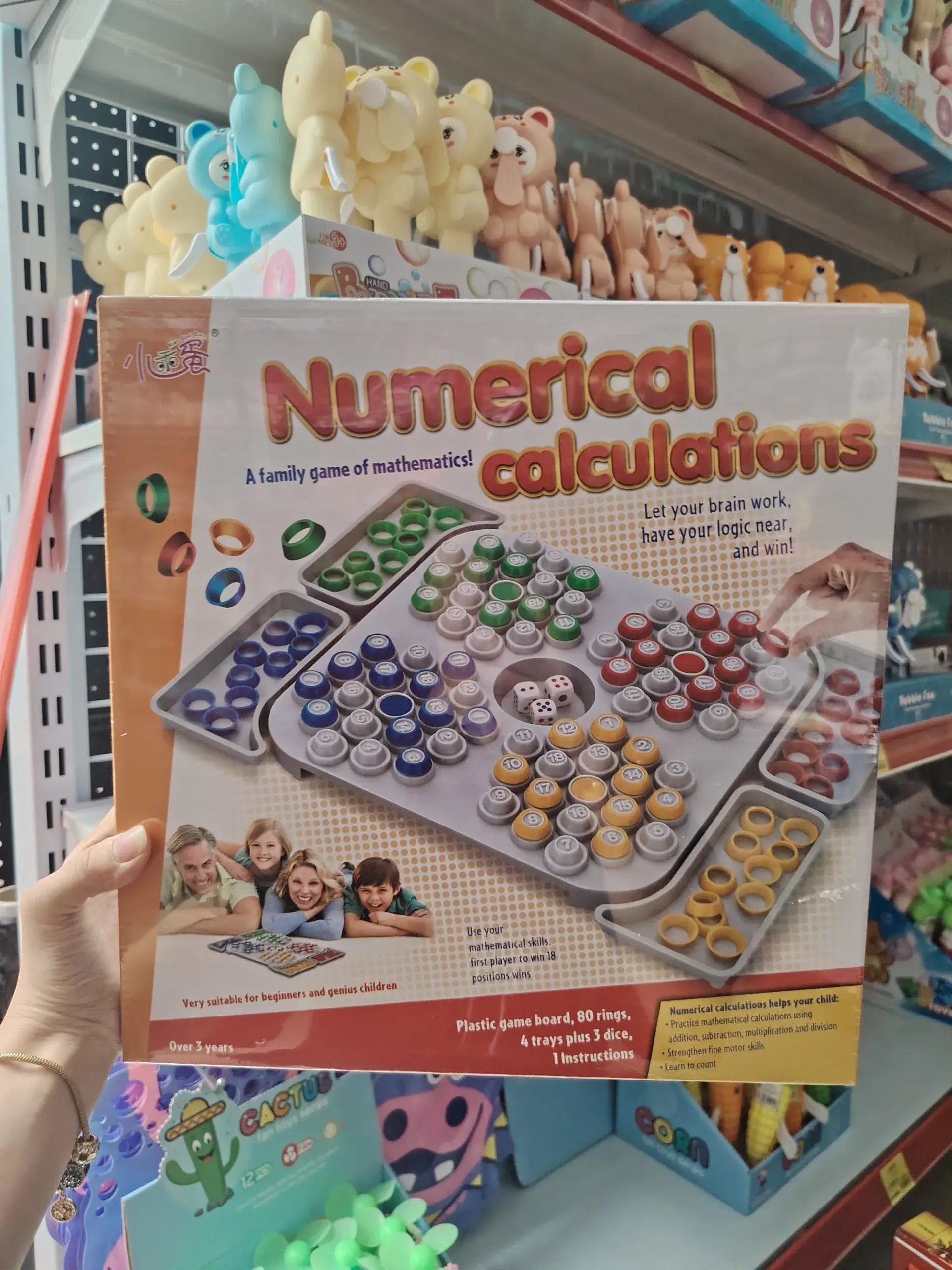 Gra edukacyjna Numerical Calculations matematyczna 6 szt