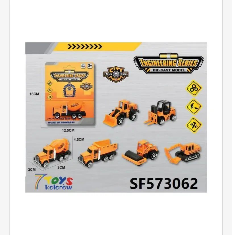Zabawki Samochody Engineering Series Die Cast 12cm