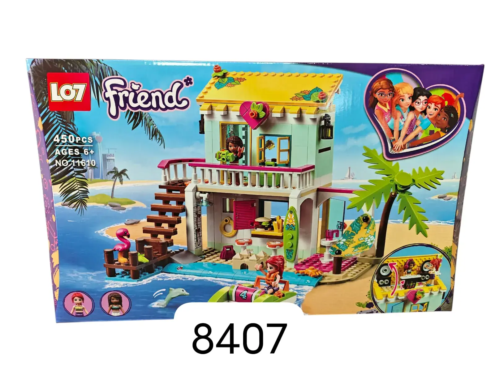 Klocki Friend 450PCS Dom nad morzem 8407