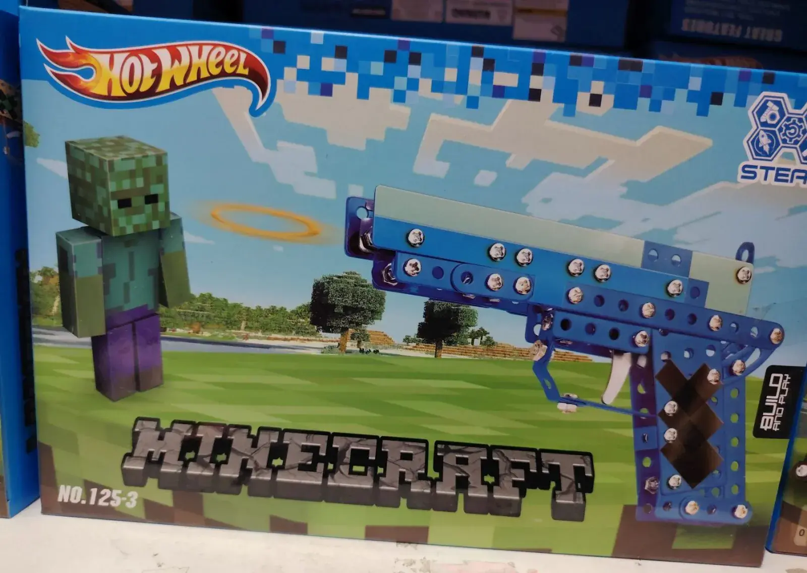 Hot Wheels Minecraft Zestaw pistoletu do składania