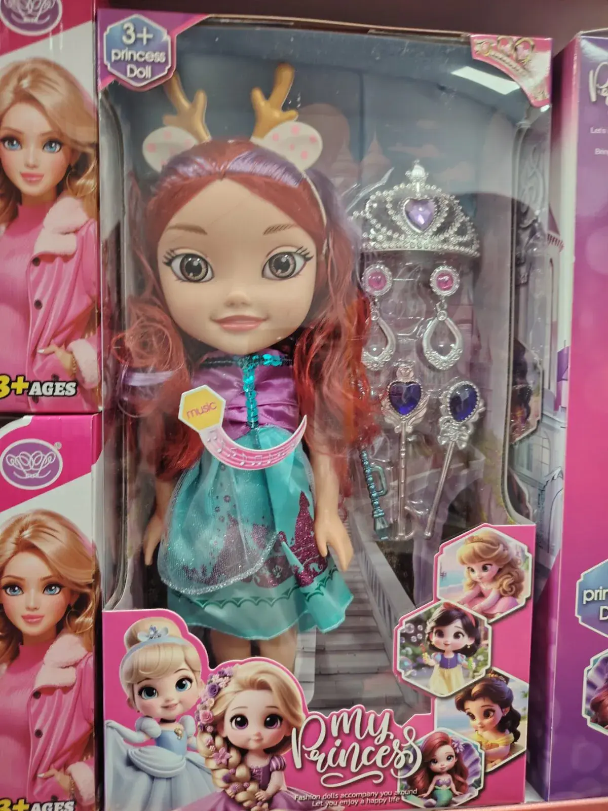 Lalka My Princess z rogami i tiarą 3+ lat