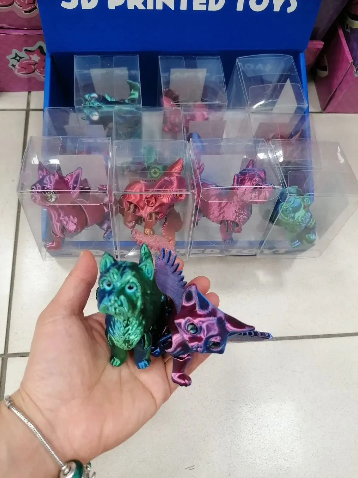 Zabawki 3D ruchome figurki zwierząt druk 3D 12 szt.