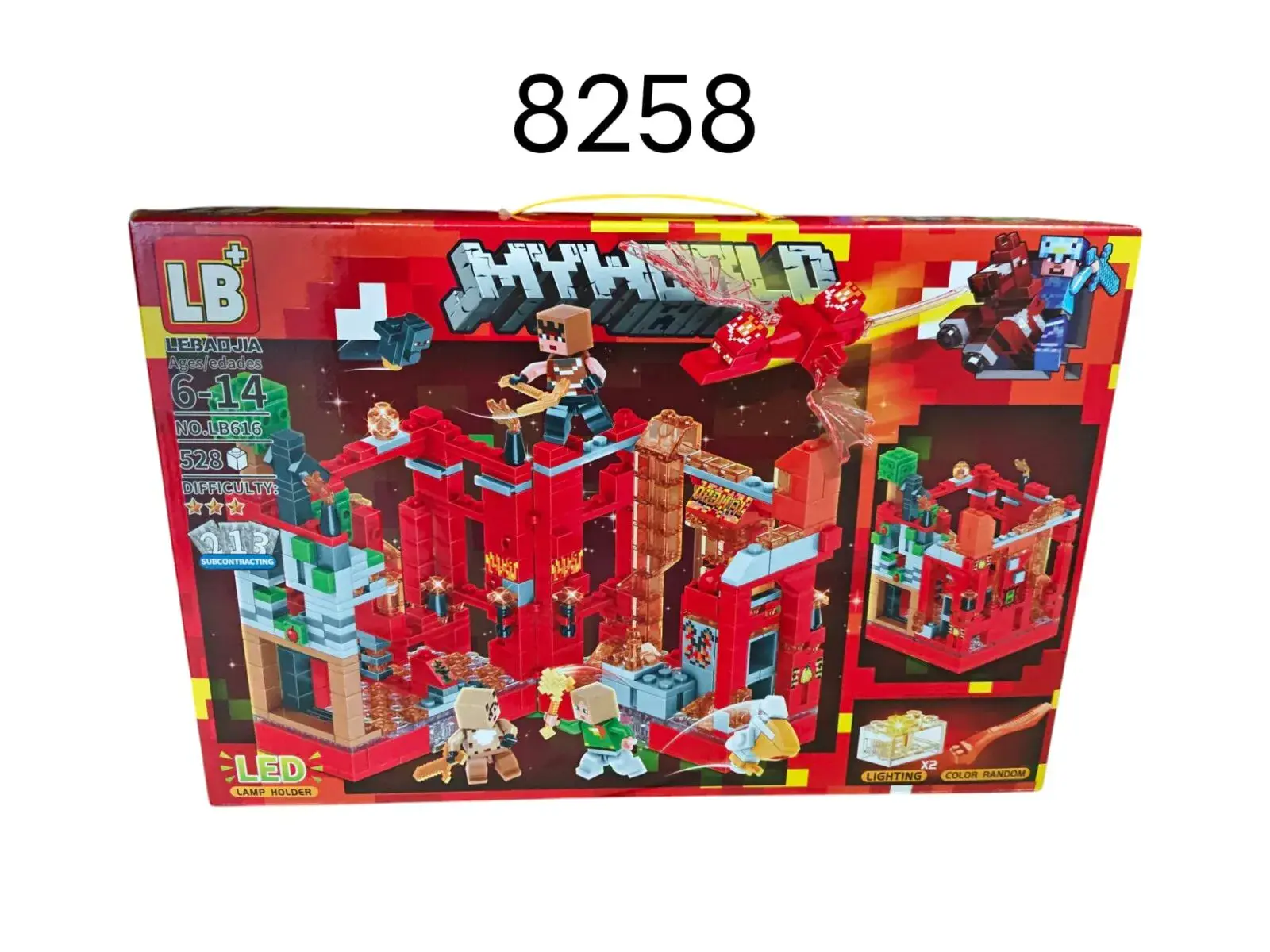 Zestaw klocków Minecraft LED LB 8258