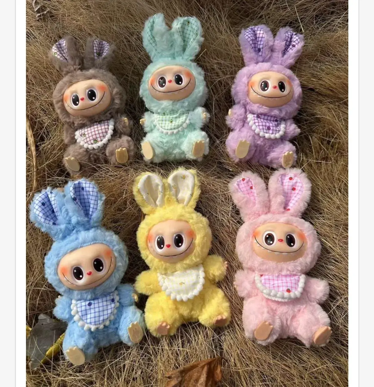 Labubu Pluszowe Figurki Króliki Mix Kolorów, 12 szt