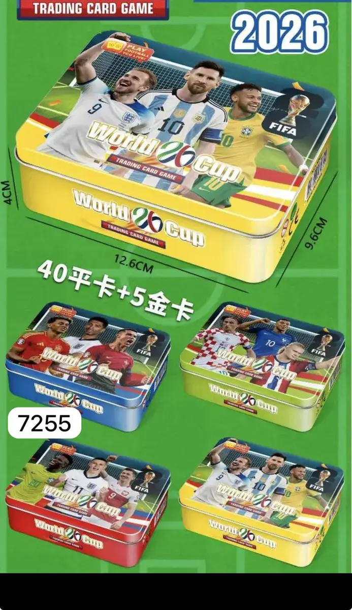 Karty Kolekcjonerskie Metalowe FIFA World Cup 2026 12,6x9,6cm