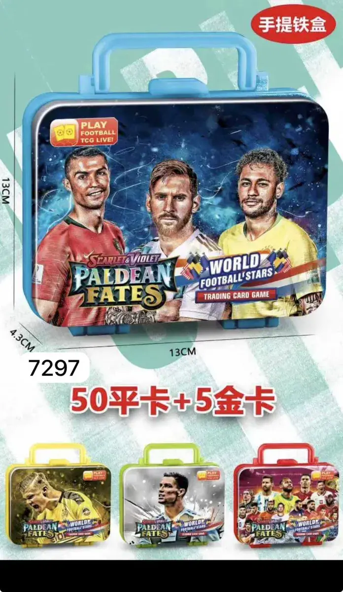 Karty Kolekcjonerskie Metalowe Pokémon Paldea Fates Niebieskie