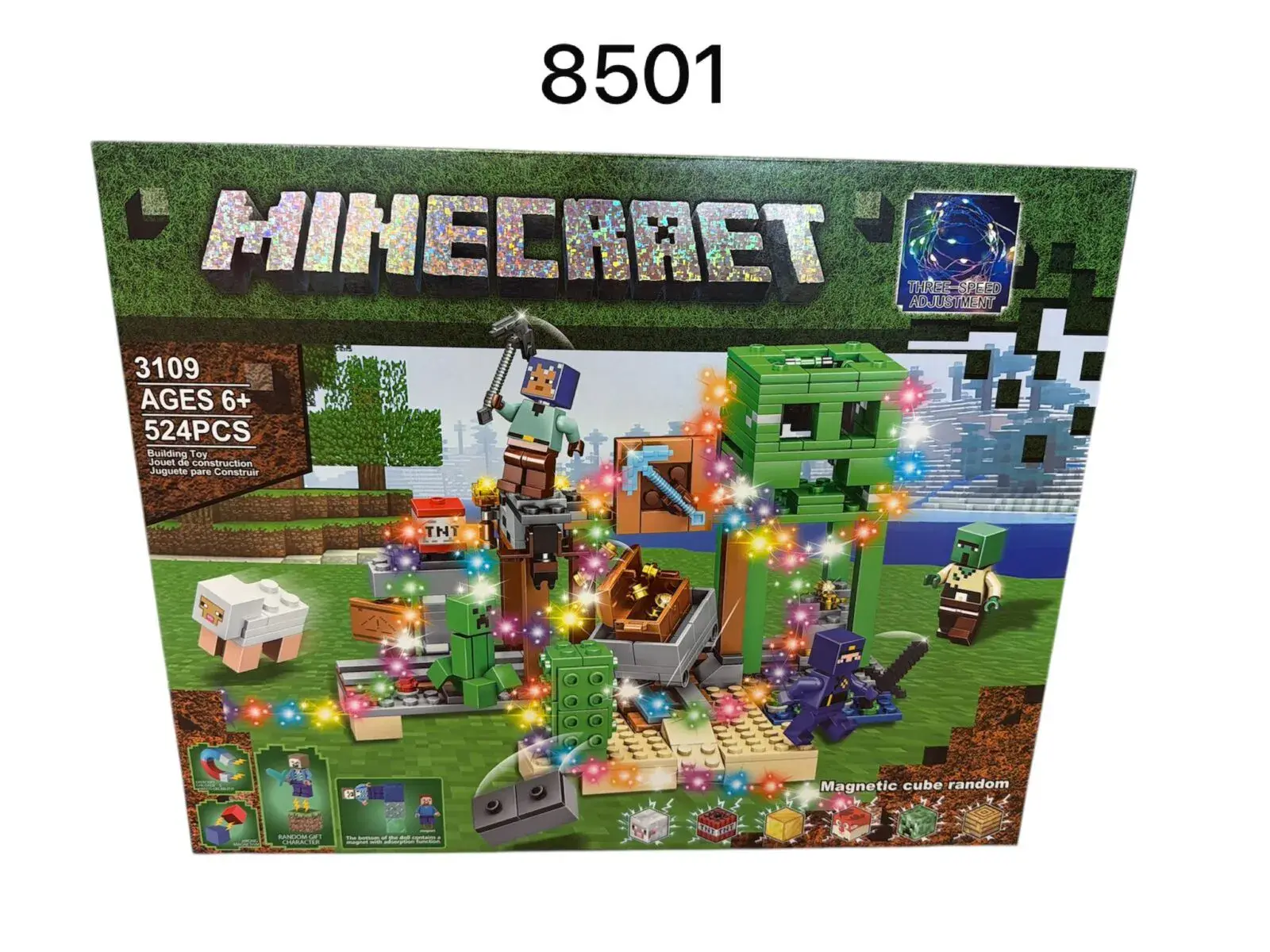 Zestaw klocków Minecraft LED 524 pcs 3+ 8501