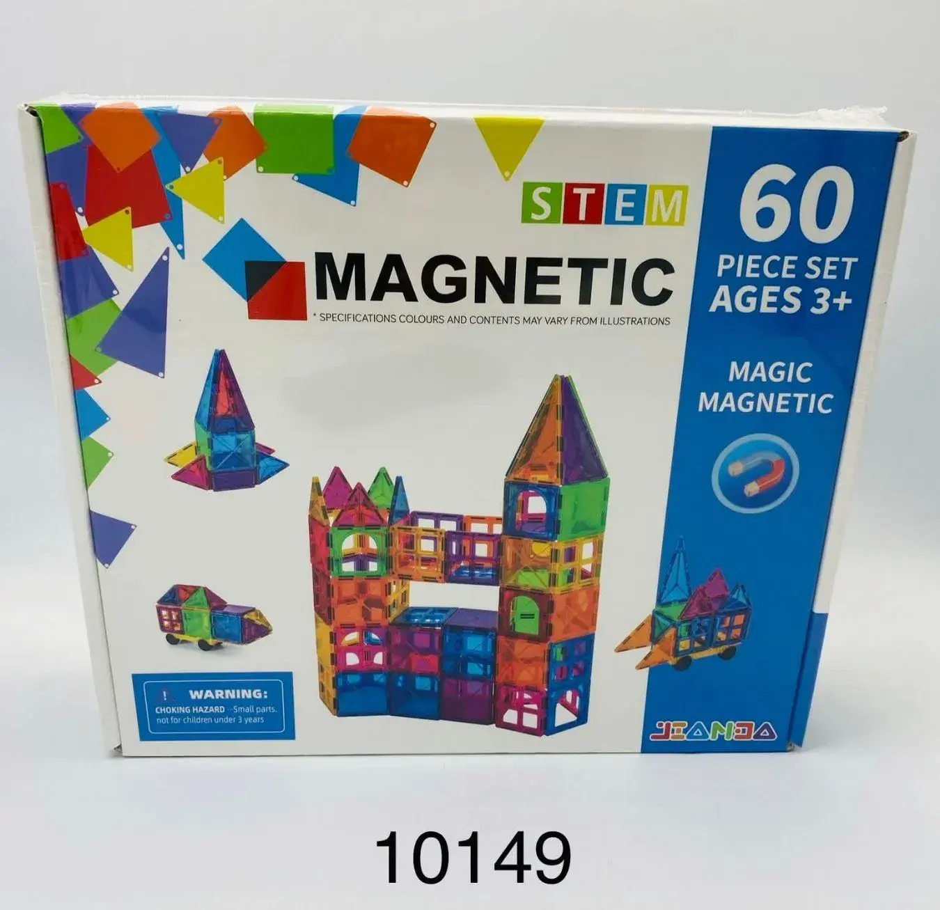 Zabawki Magnetyczne 60 elementów STEM Ages 3+