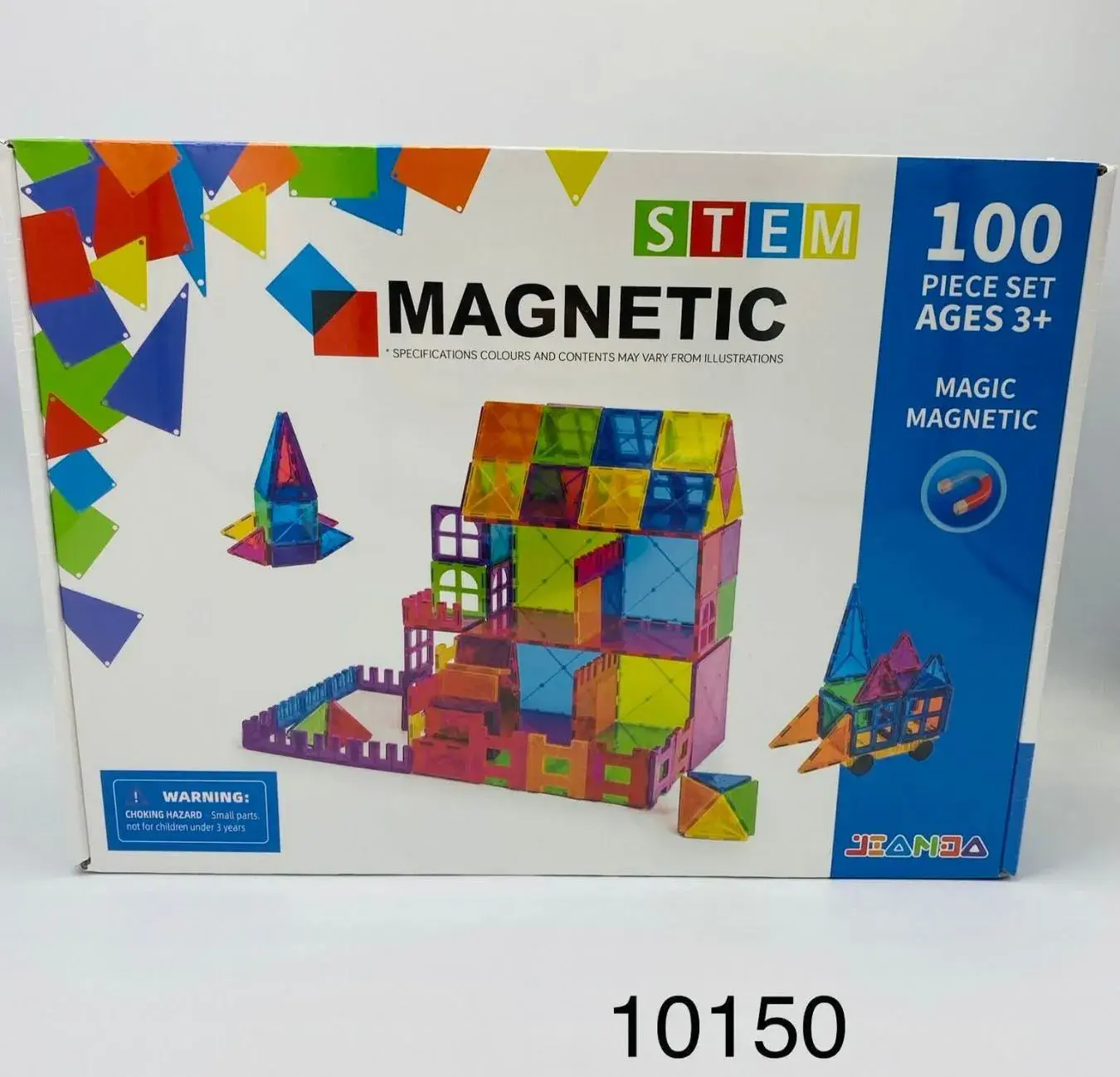 Zabawki Magnetyczne 100 elementów STEM 3+