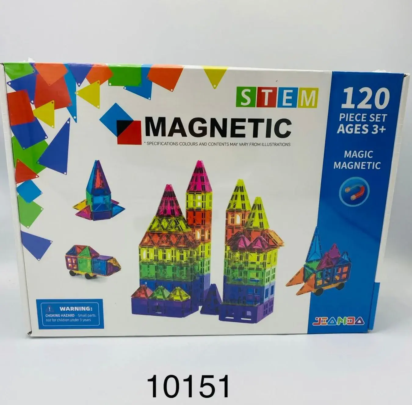 Zestaw klocków magnetycznych STEM 120 elementów