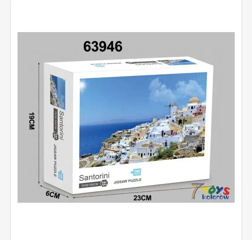 Puzzle Santorini 1000 elementów 23x6x19 cm