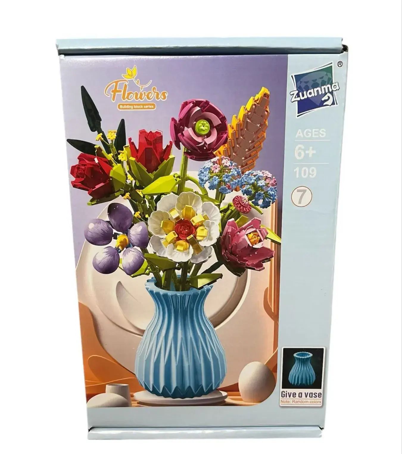 Klocki Flowers Zestaw Kwiaty w Wazonie 6+