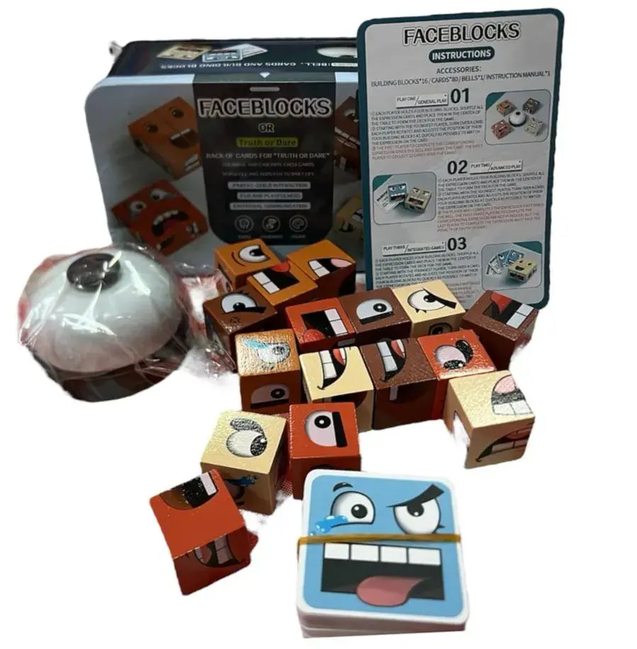 Zabawki Face Blocks - klocki z twarzami