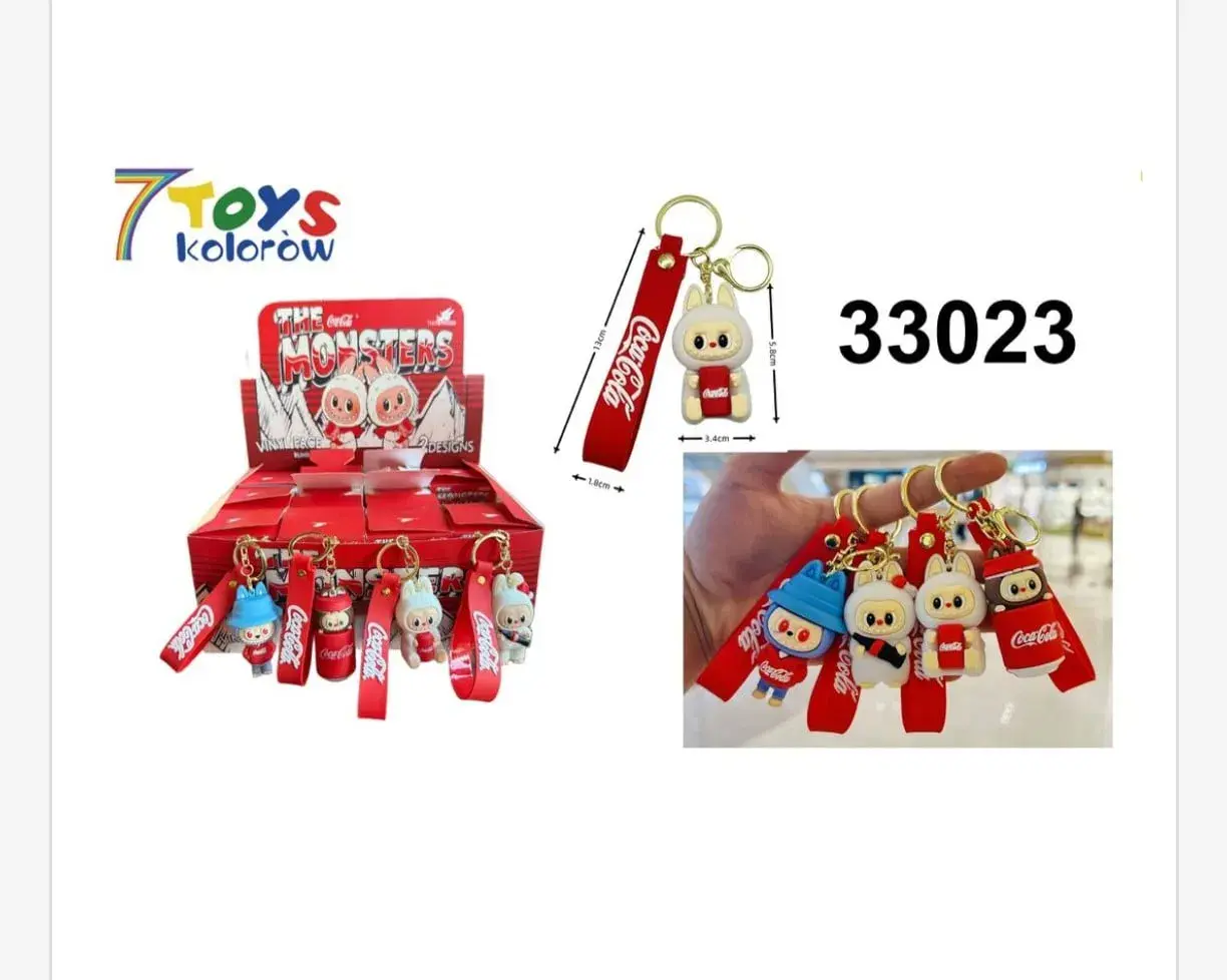 Brelok Labubu The Monsters Coca-Cola 5,8cm zawieszka 12szt