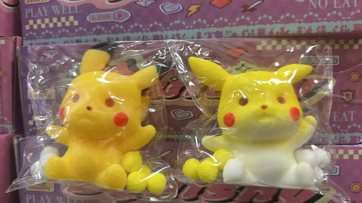 Gniotki Pikachu Żółty i Biały Antystresowe Zabawki