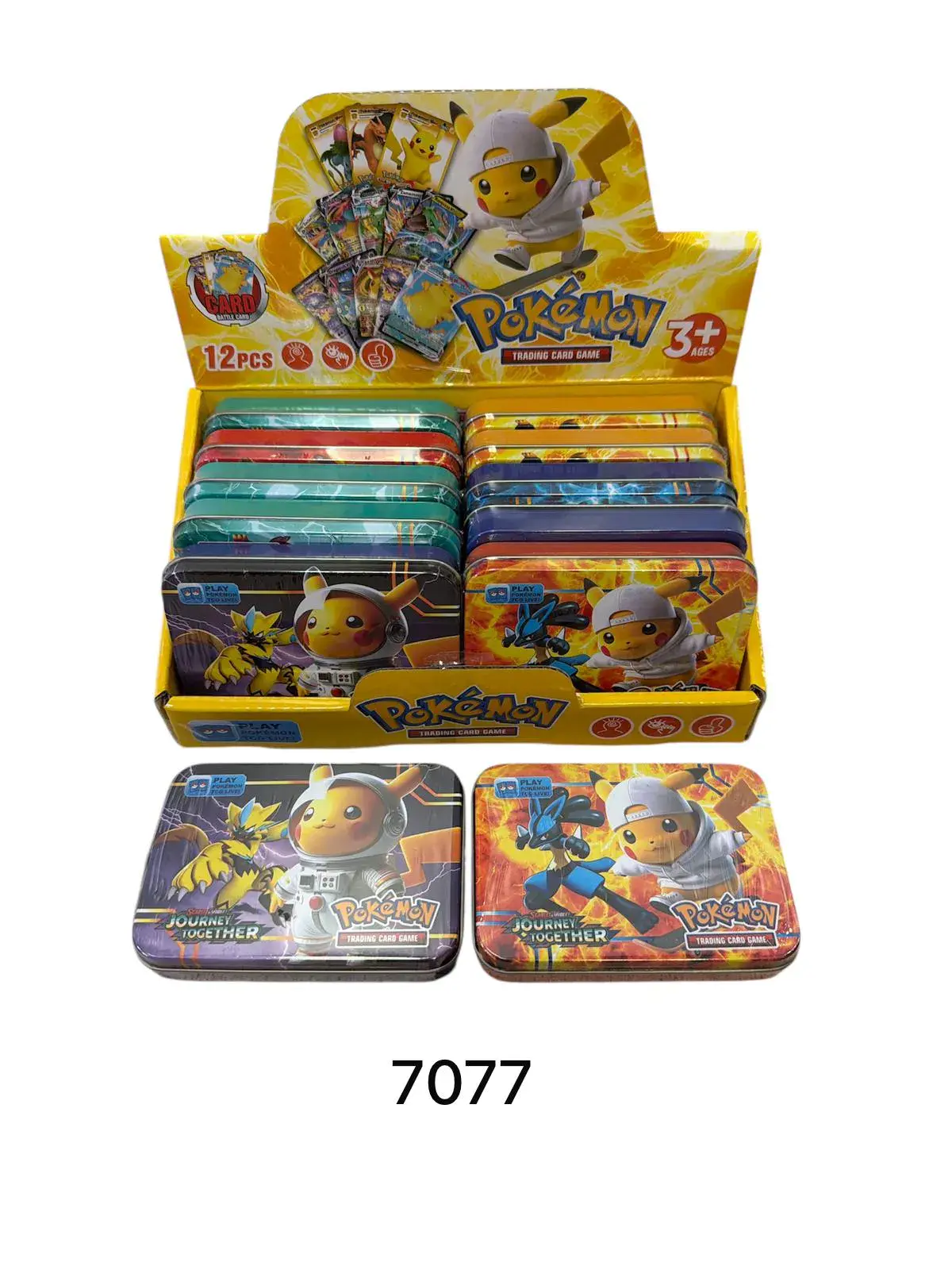 Zabawki Karty Pokemon Metalowe 35 Kart 12 szt