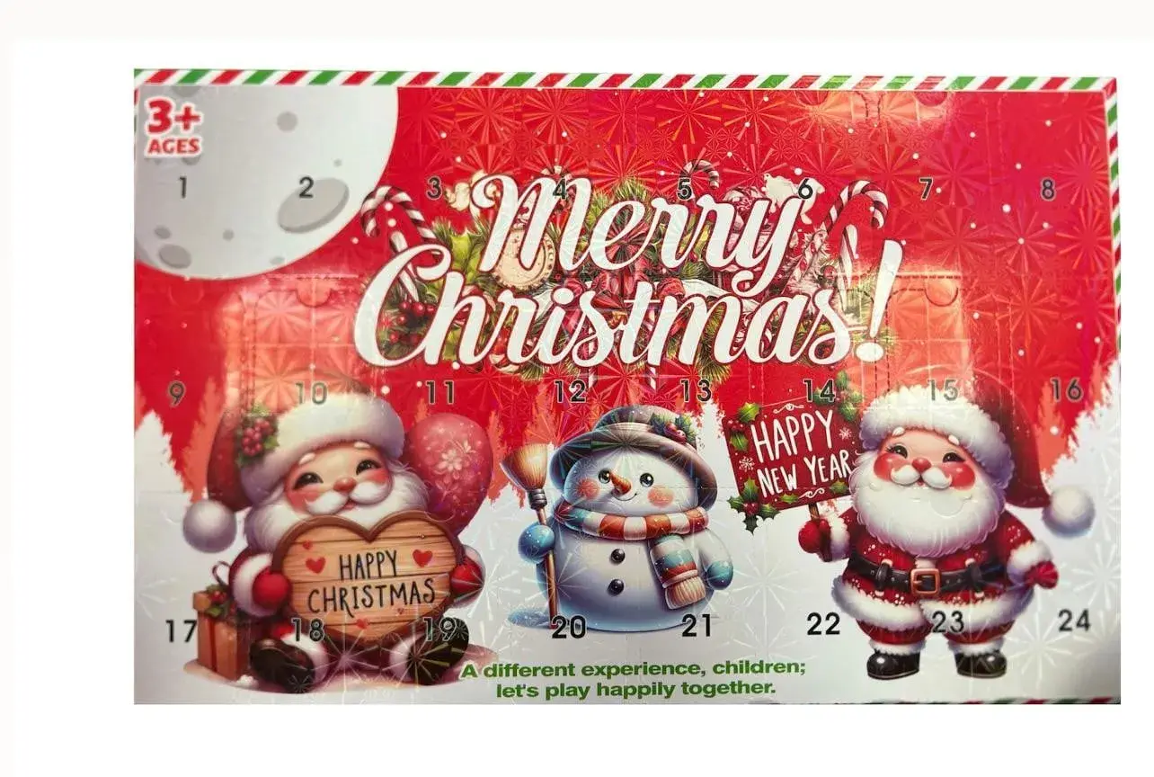 Kalendarz Adventowy Merry Christmas 3+ 24 drzwiczki