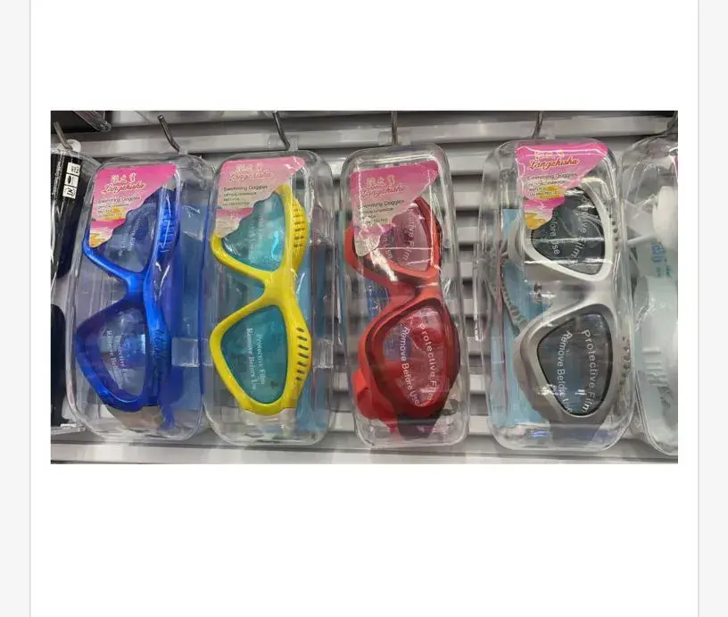 Okulary pływackie w 4 kolorach, zestaw 12 szt
