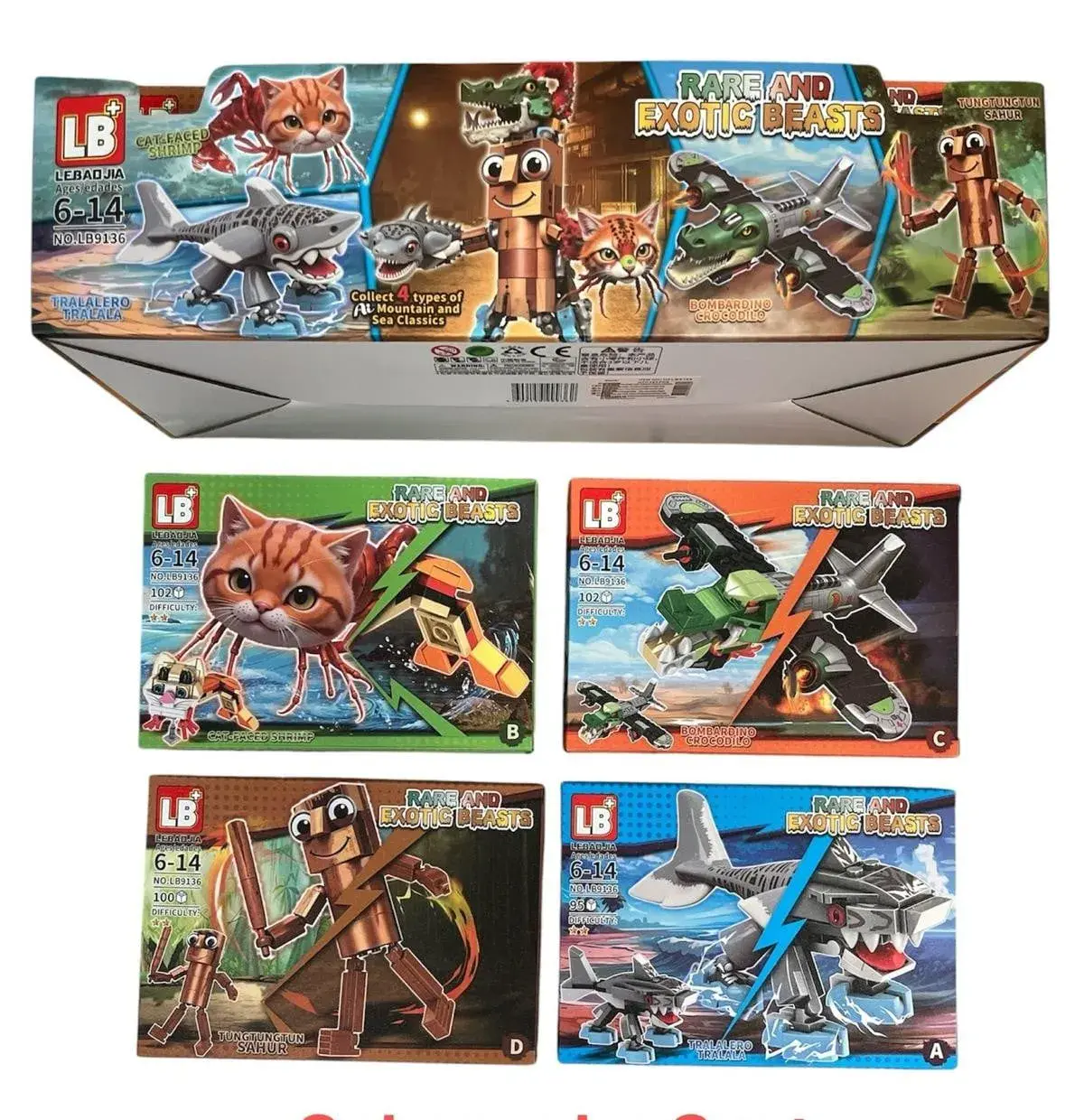 Zestaw klocków LB Rare and Wild Exotic Beasts 5w1