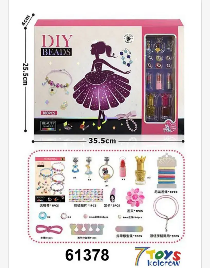 Zestaw DIY Beads do Robienia Biżuterii 35.5x25.5cm