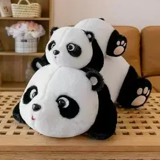 Maskotka Pluszowa Panda 35cm - Miękki Pluszak Leżący
