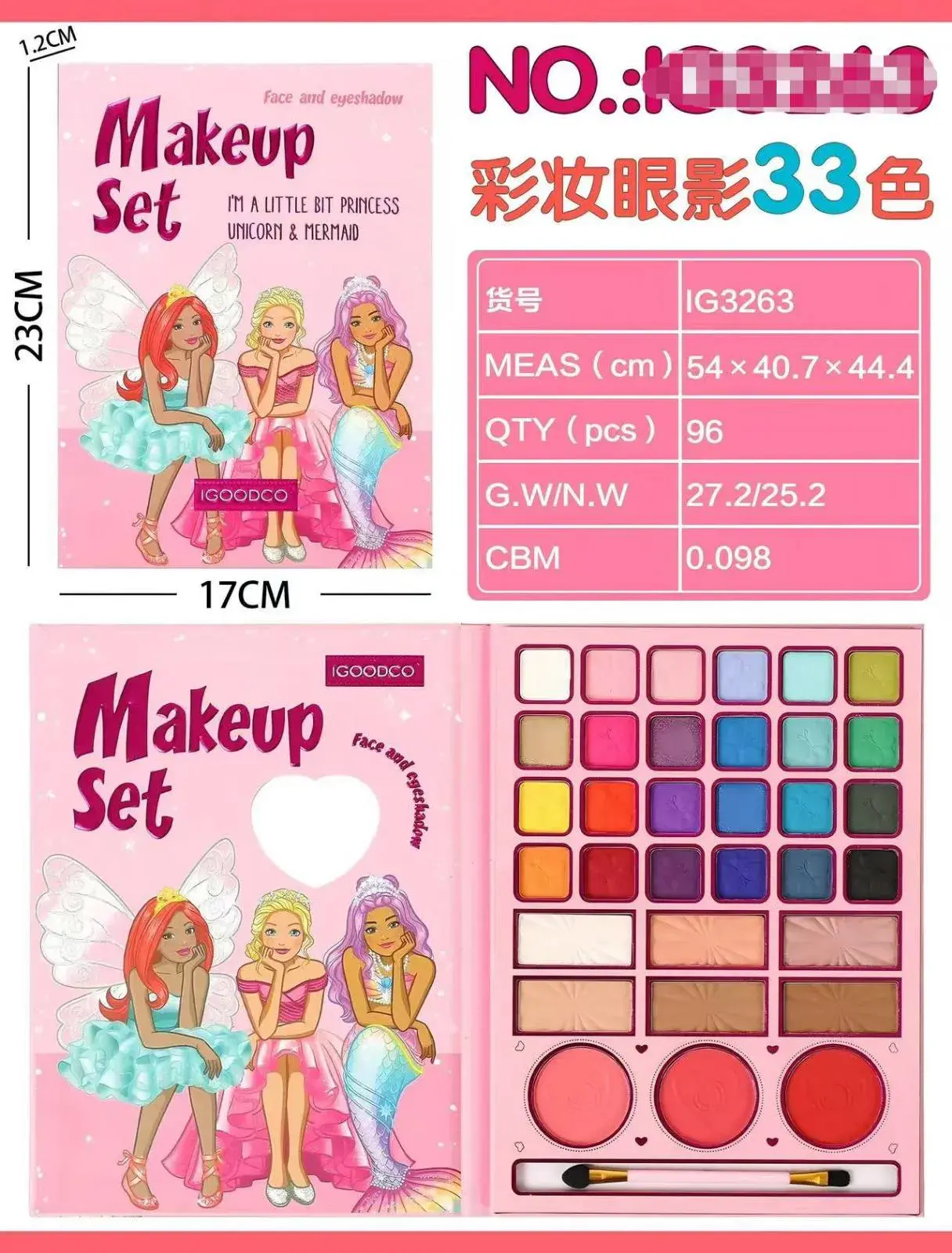Zestaw Zabawkowy Makeup Set My Little Princess 17cm