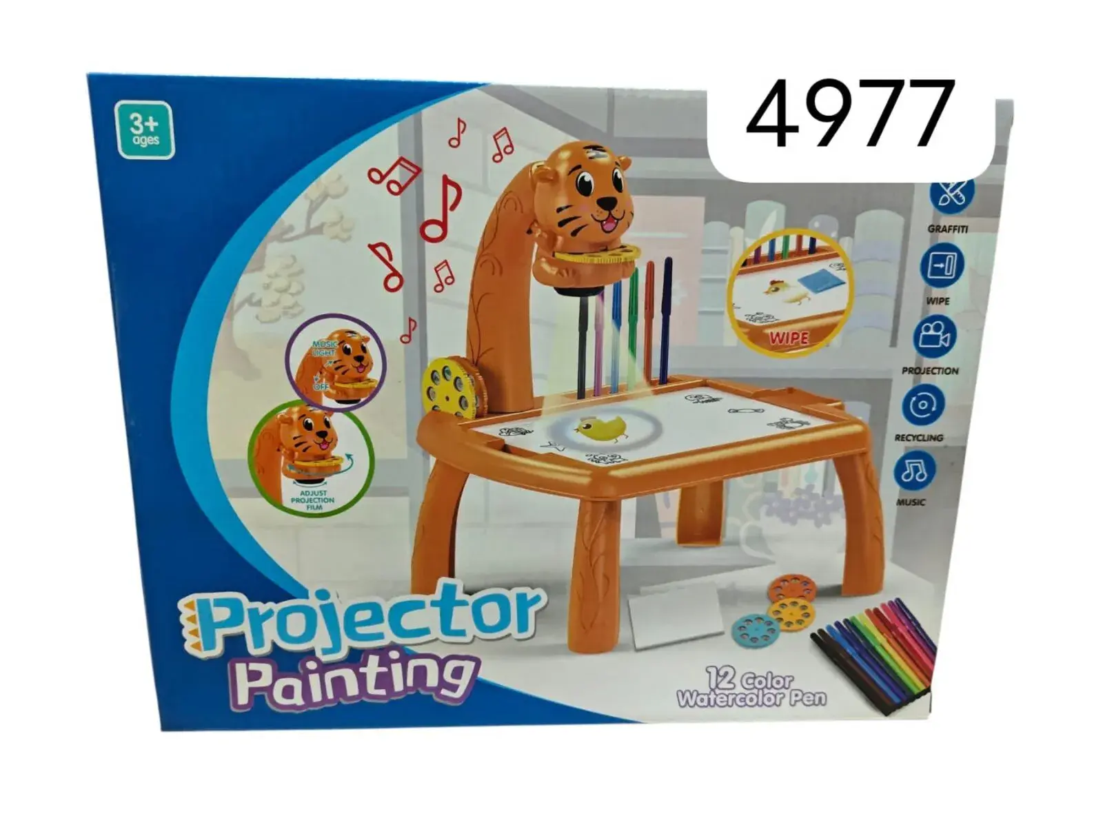Projektor Painting - Zabawka z projektorem i 12 kolorami
