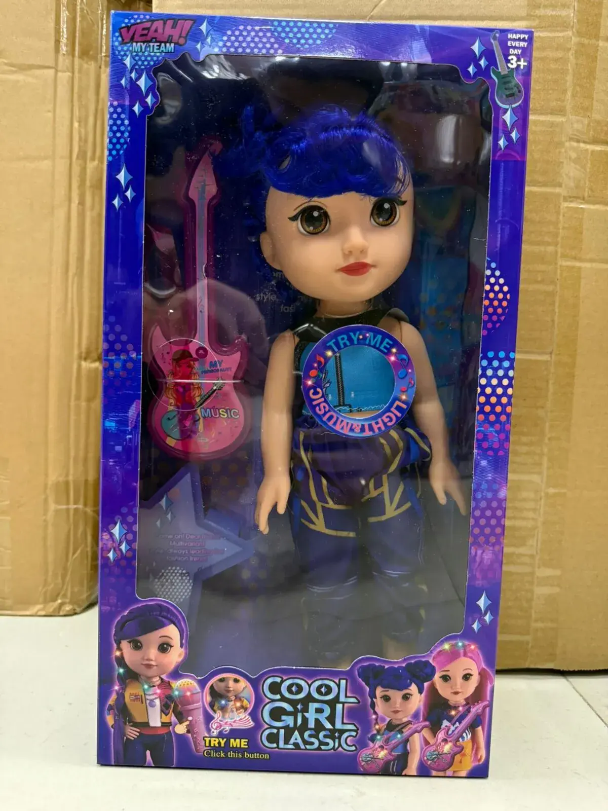 Zabawka Lalka Cool Girl Classic z Gitarą i Muzyką