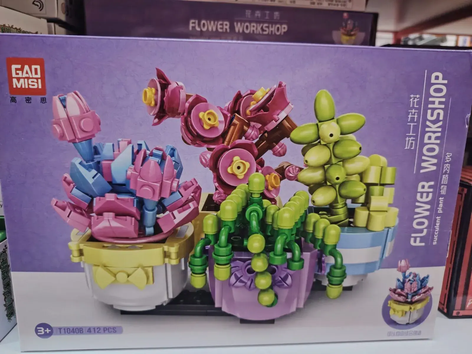 Klocki GAI 412PCS Flower Workshop Kwiaty