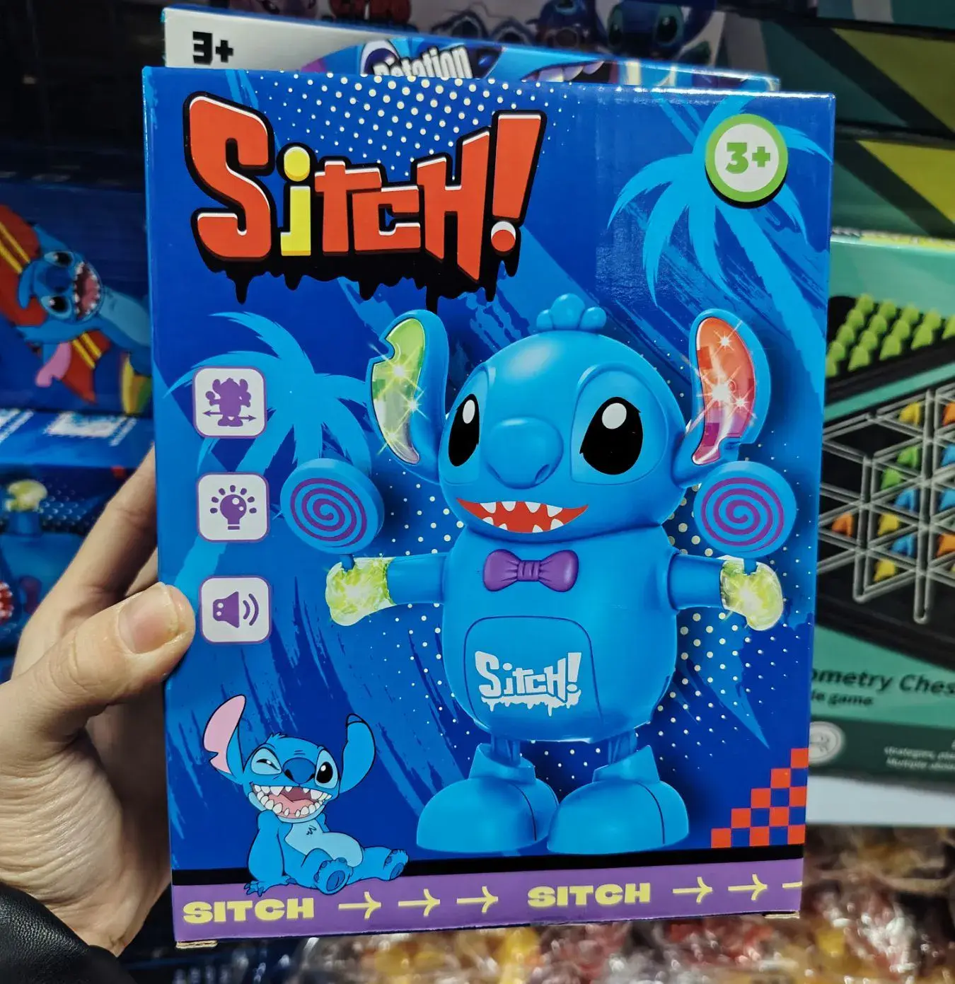 Zabawka taneczna Stitch z muzyką i światłem 3+