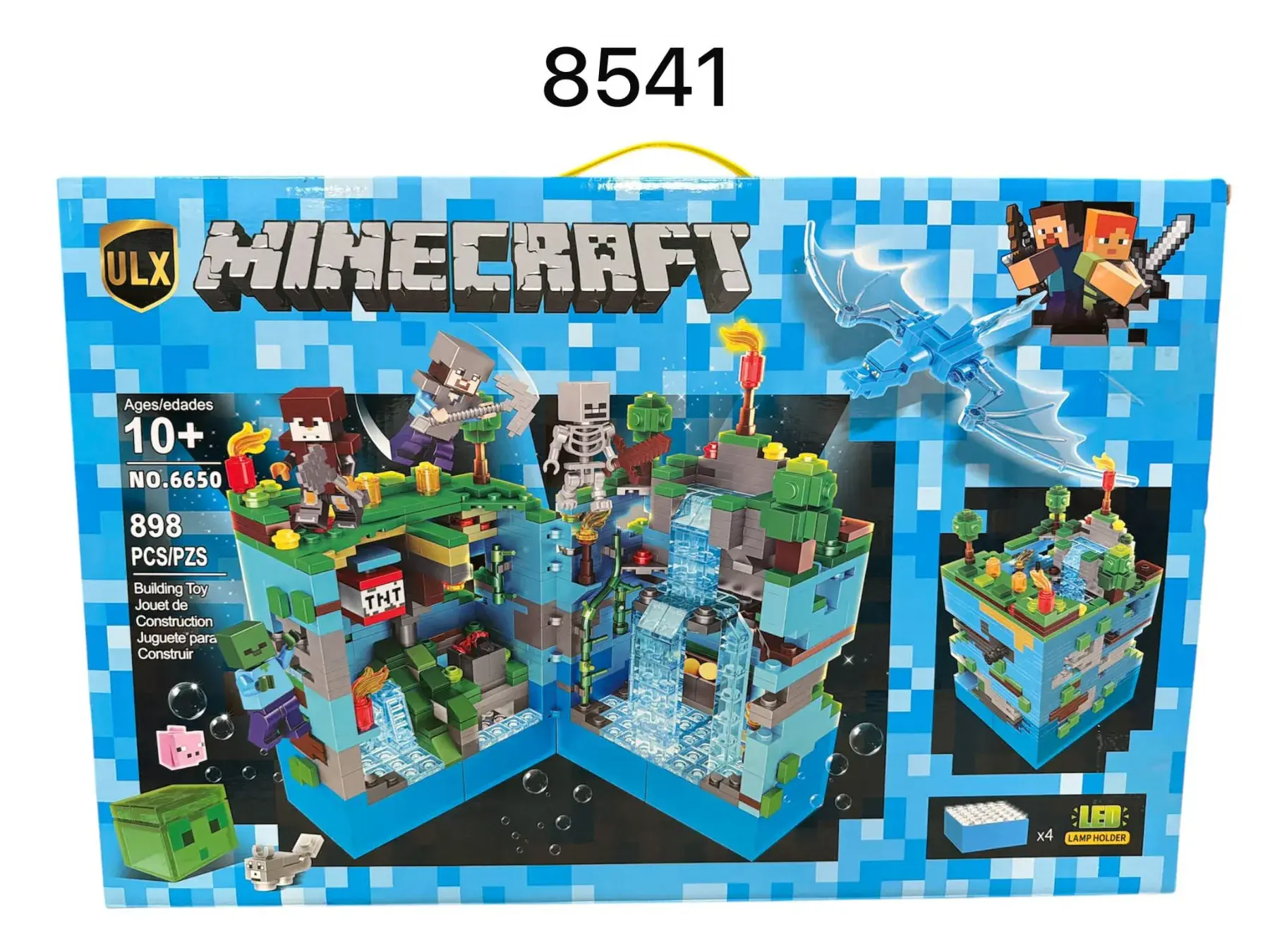 Klocki Magnetic Minecraft LED 8541 969 pcs