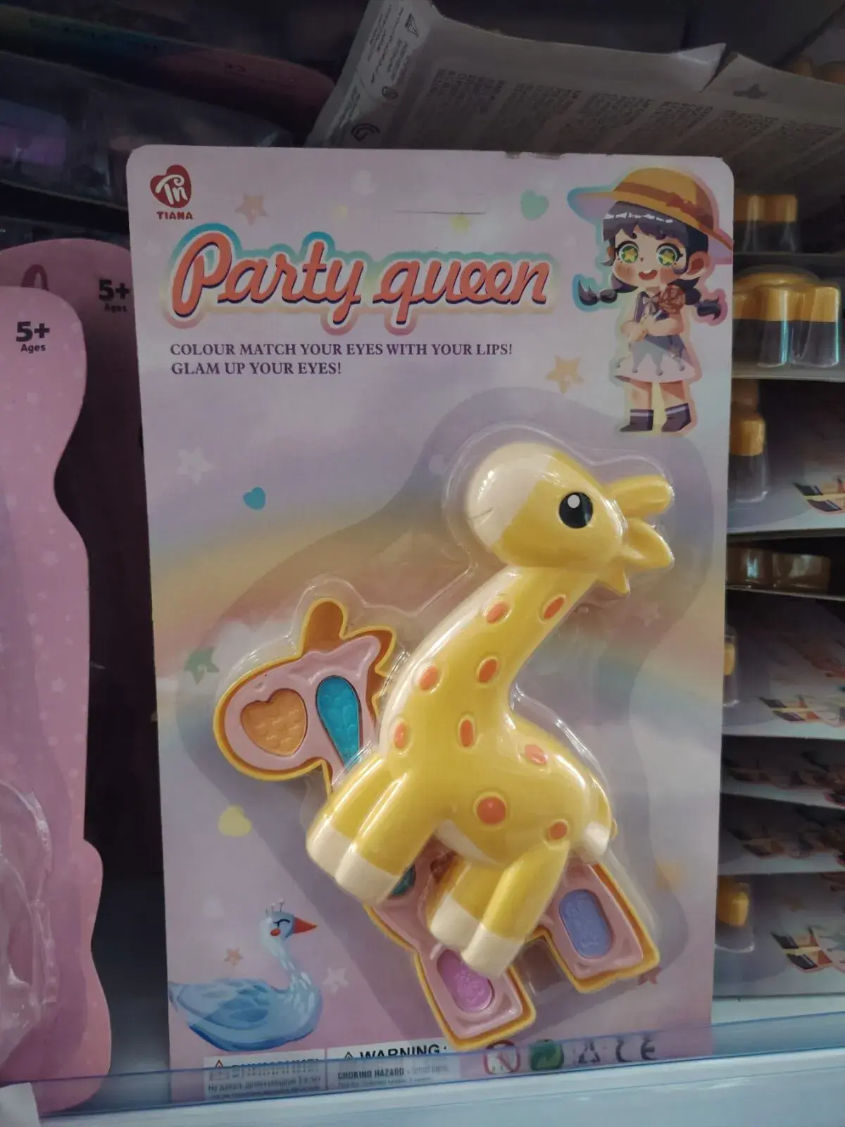 Zestaw Zabawkowy Party Queen Żółty Żyrafa 5+