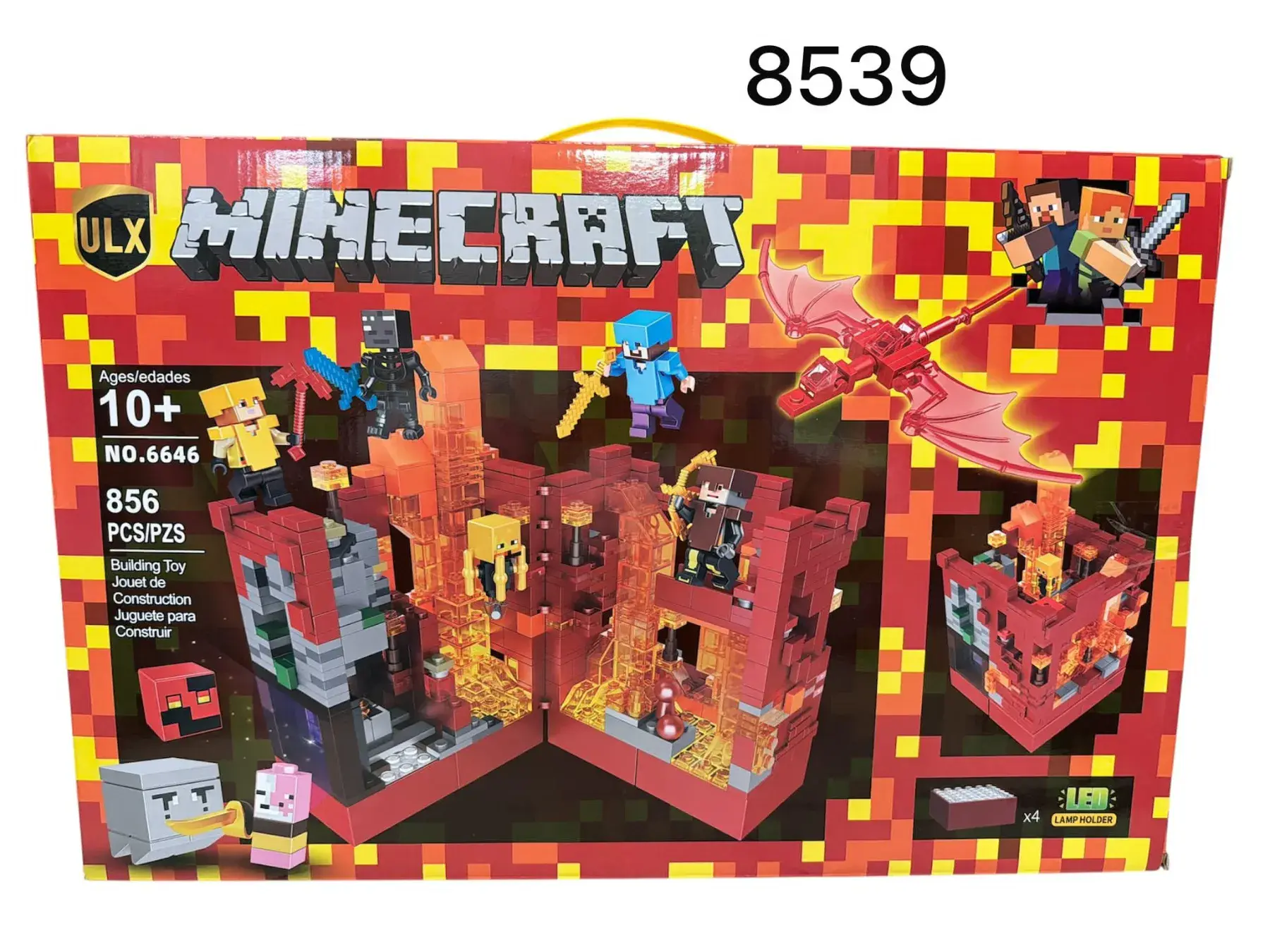 Klocki Magnetic Minecraft LED 8566 PCS