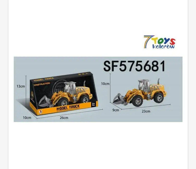 Model Truck Ładowarka Zabawkowa Żółta 26cm SF575681