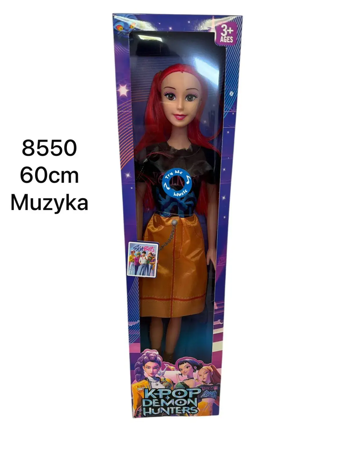 Lalka Kpop Demon Hunters 60 cm z muzyką 3+