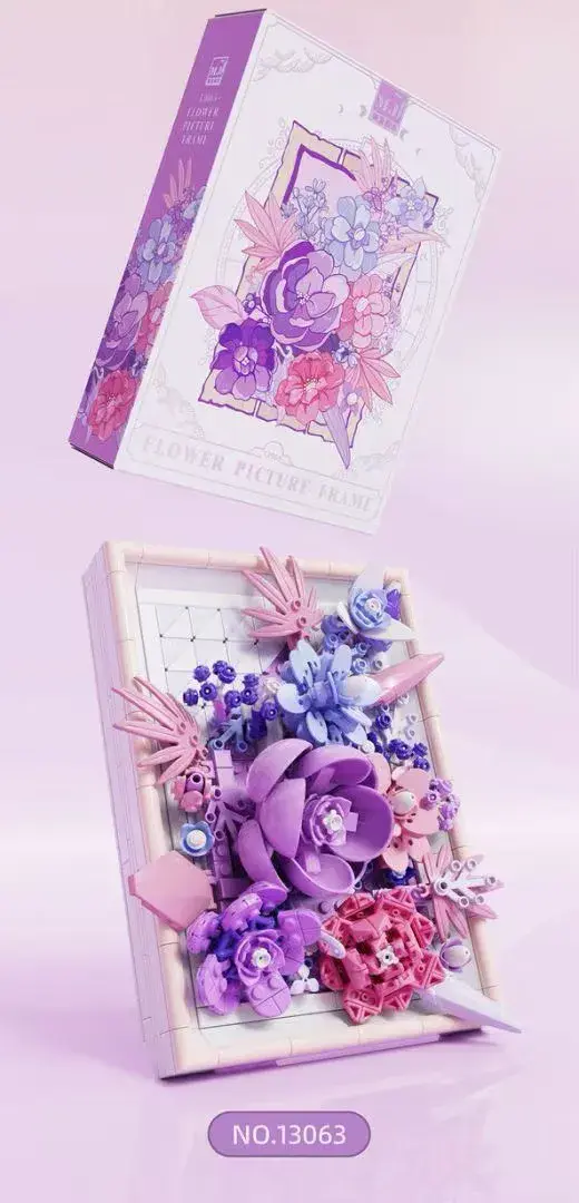 Klocki Kwiaty 786PCS Flower Picture Frame NO.1363