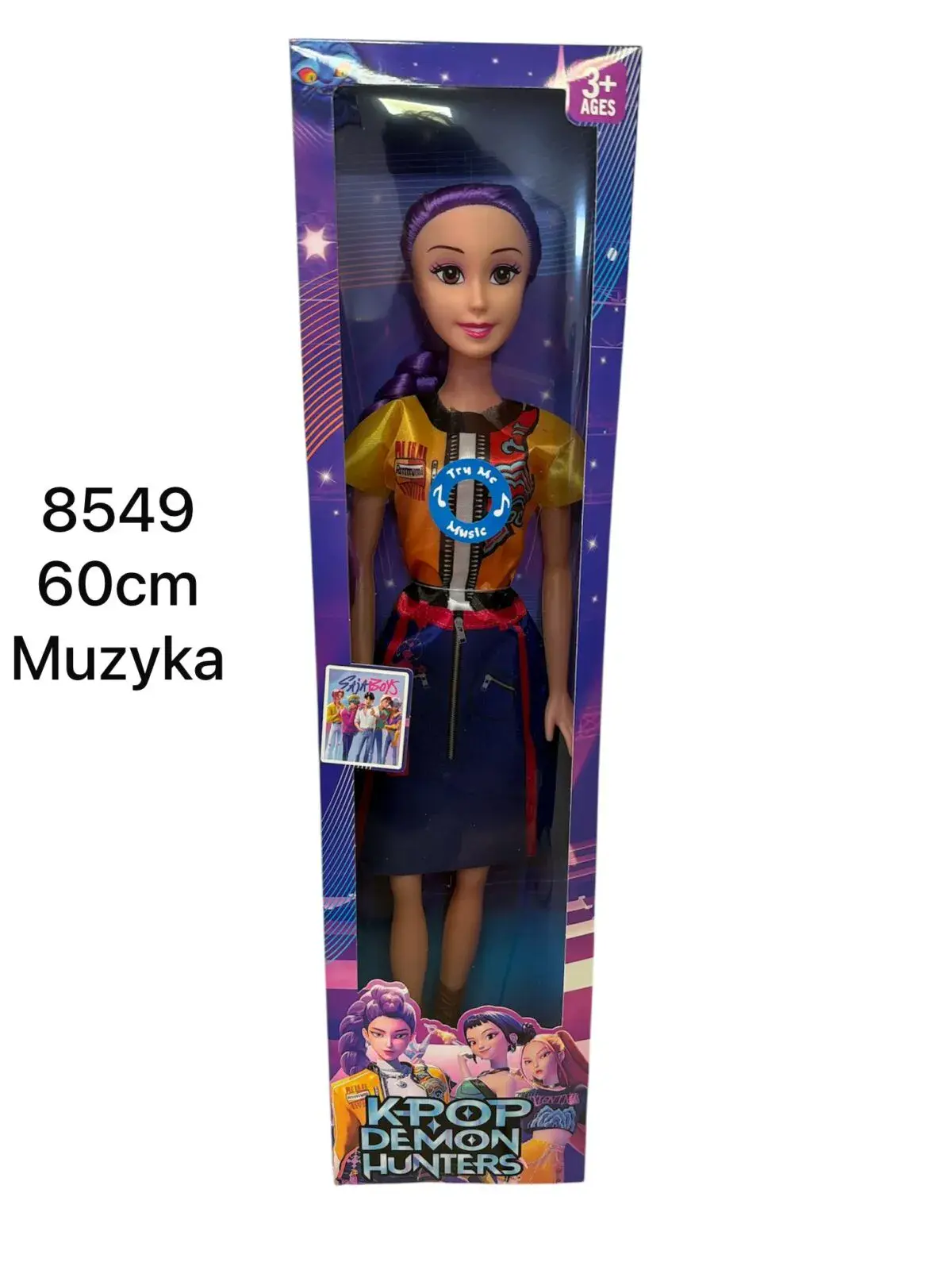 Lalka Kpop Demon Hunters 60cm z muzyką 8549