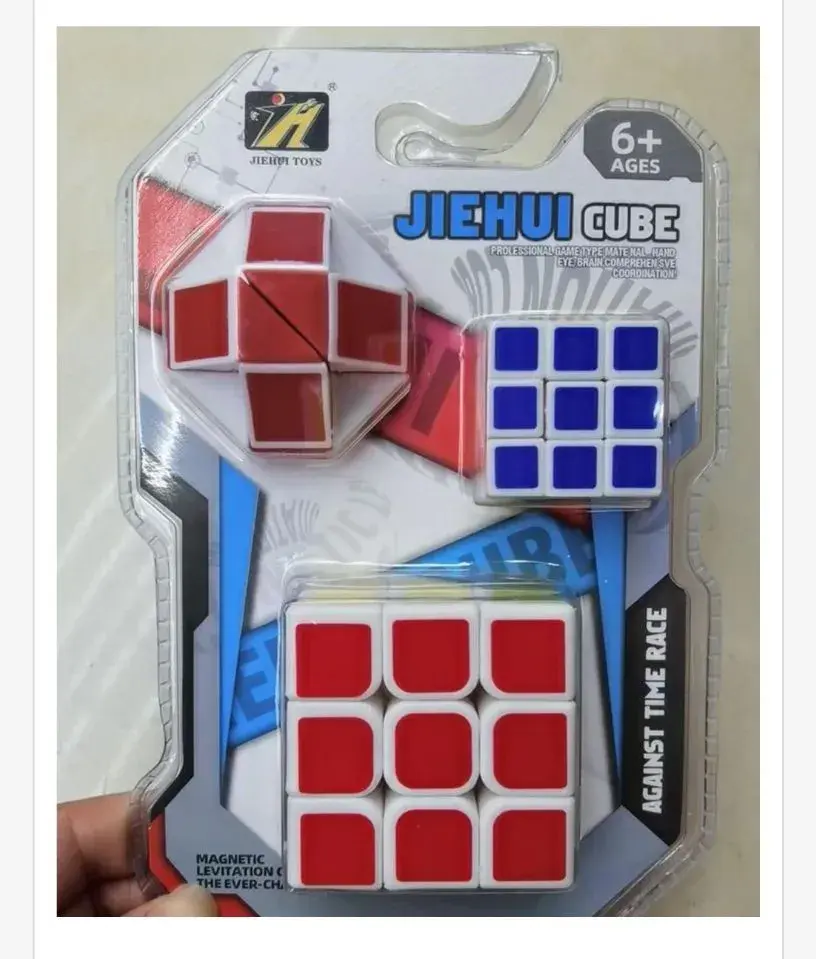 Kostka Rubika JIEHUHUI CUBE 3x3 + krzyż 6+ lat