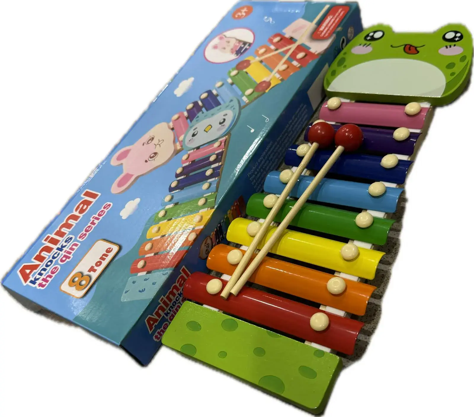 Zabawka Animal Piano Xylofon 8+ Drewniany Kolorowy