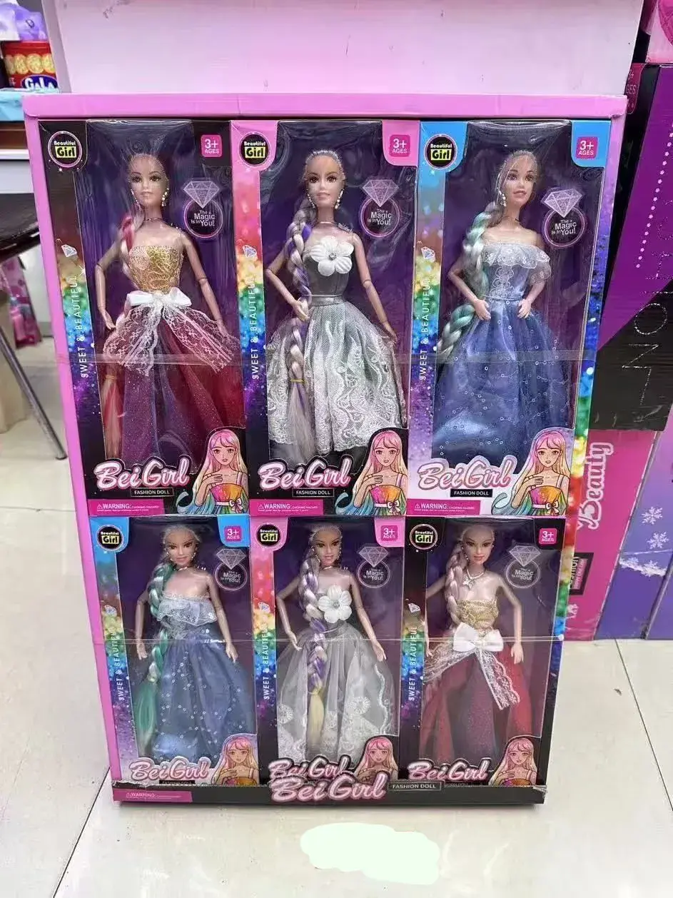 Zestaw 6 lalek Bobo Girl w pudełkach 24 cm