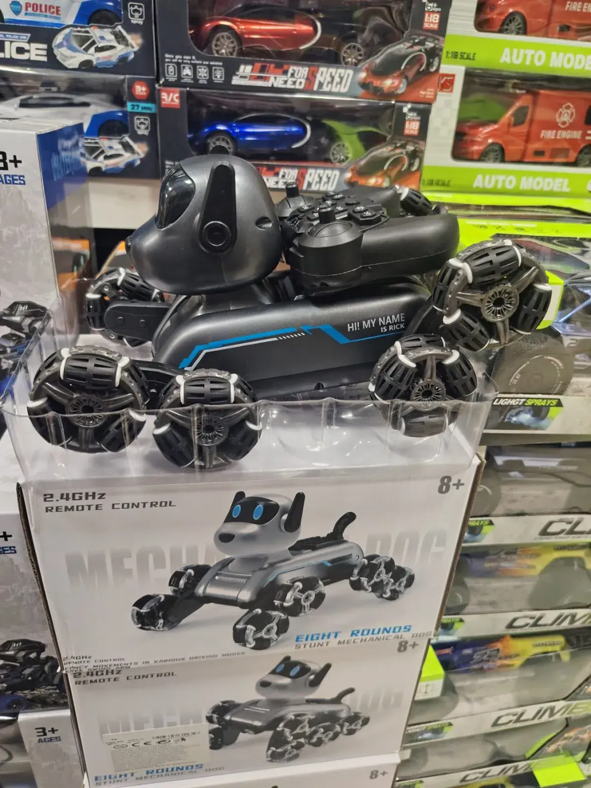 Pilotowany piesek na 8 kołach RC Stunt Car