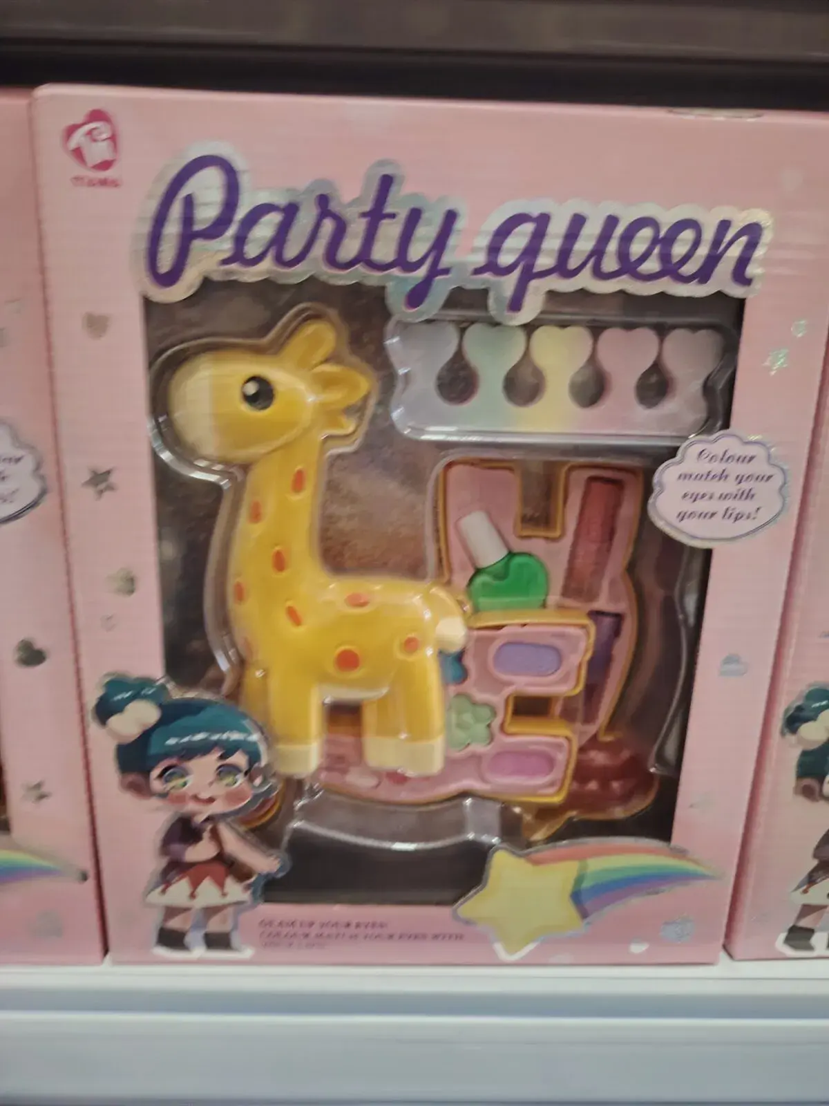 Zestaw Zabawkowy Party Queen Żyrafa Kosmetyczka