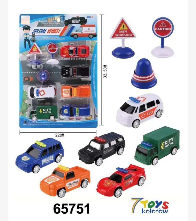 Zestaw zabawek Special Vehicle City Cars 65751
