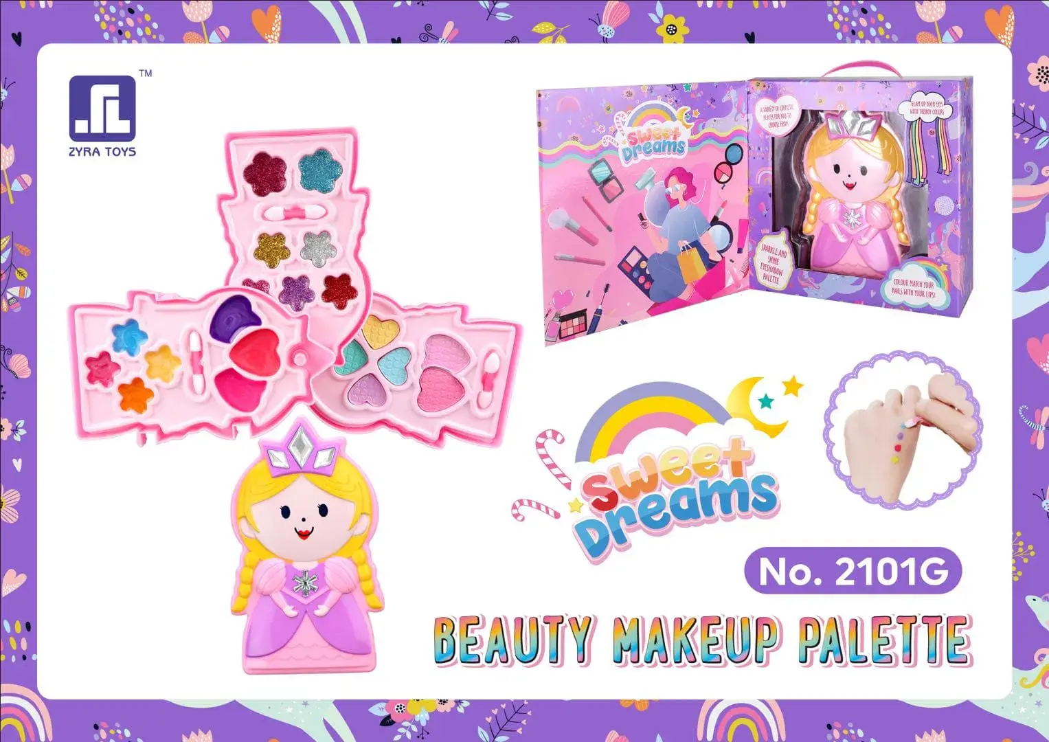 Zabawka Kosmetyczka Beauty Makeup Palette Sweet Dreams No. 2101G